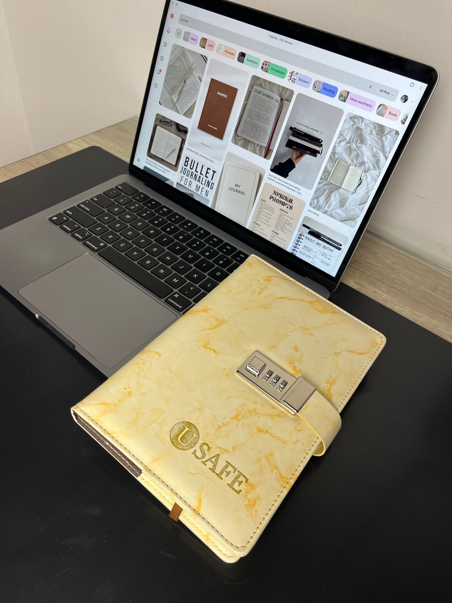 Usafe Locked Journal - Creme