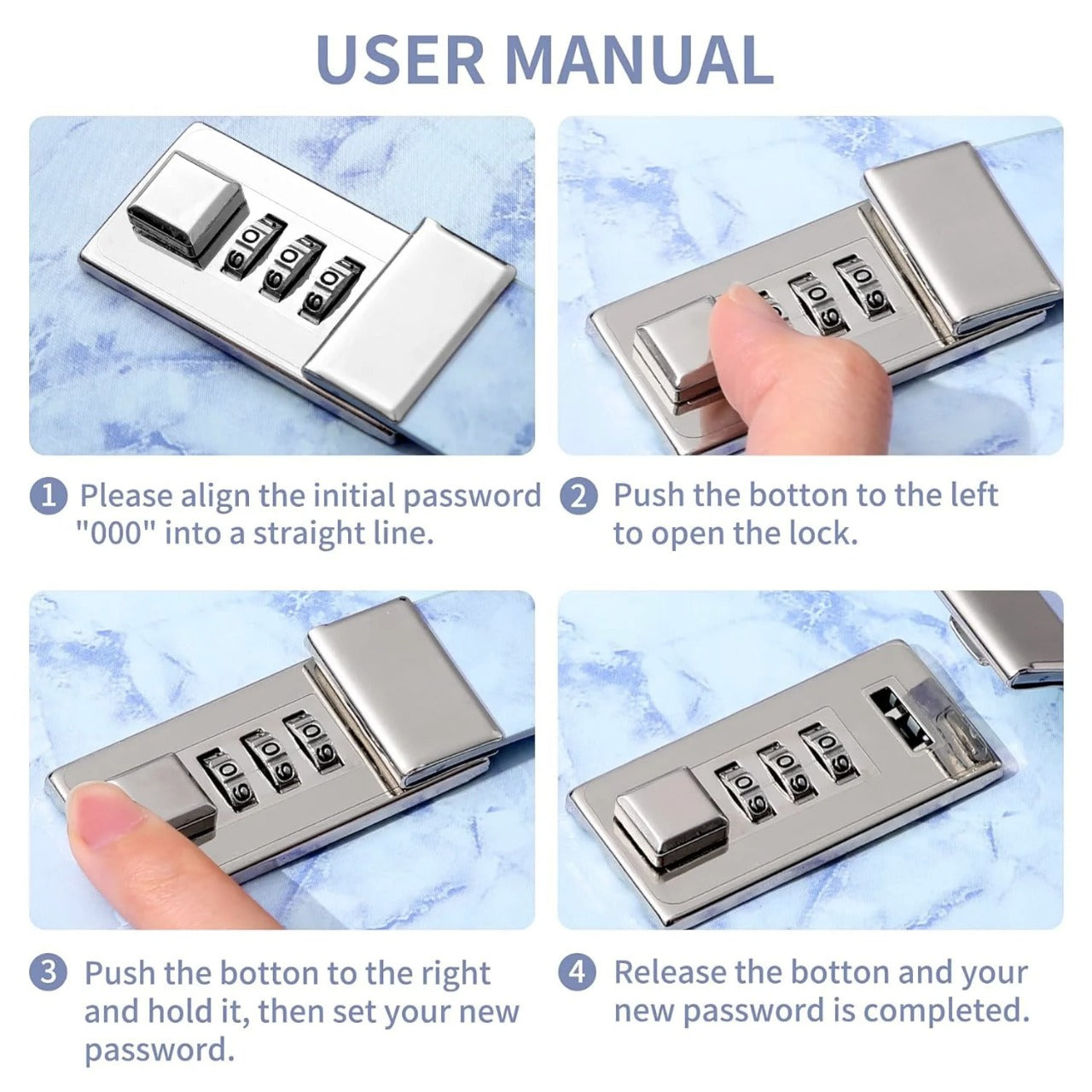 Usafe Locked Journal - Blue