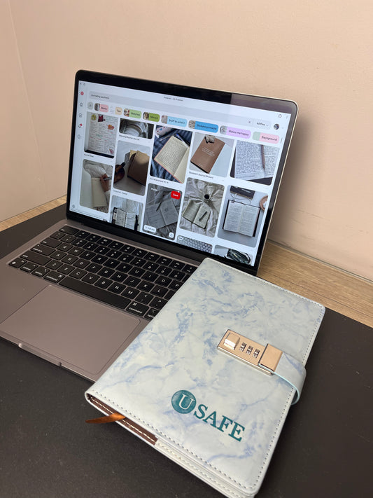 Usafe Locked Journal - Blue