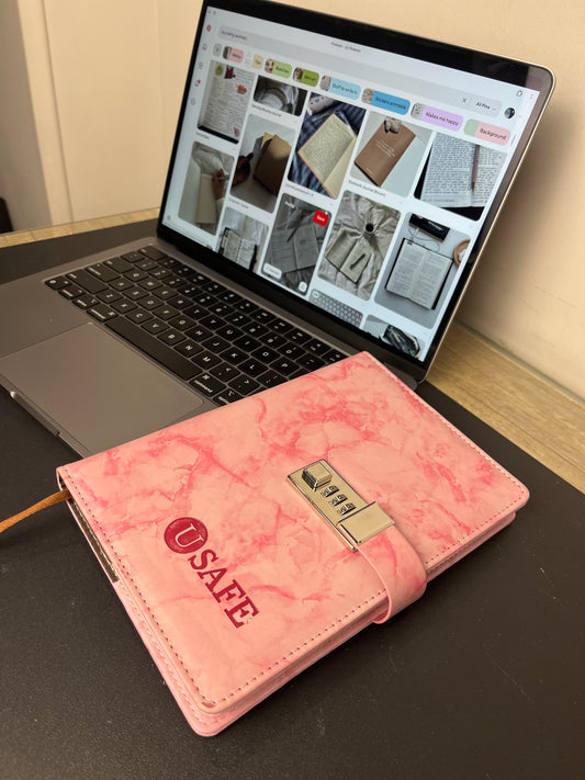 Usafe Locked Journal - Pink