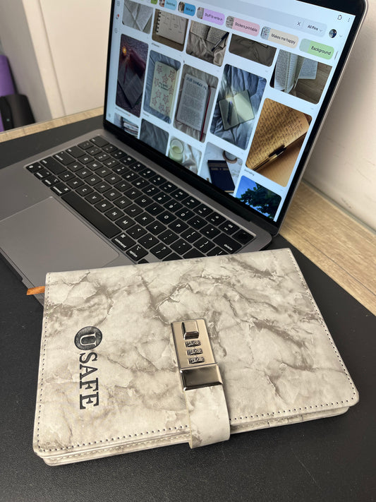 Usafe Locked Journal - Gray