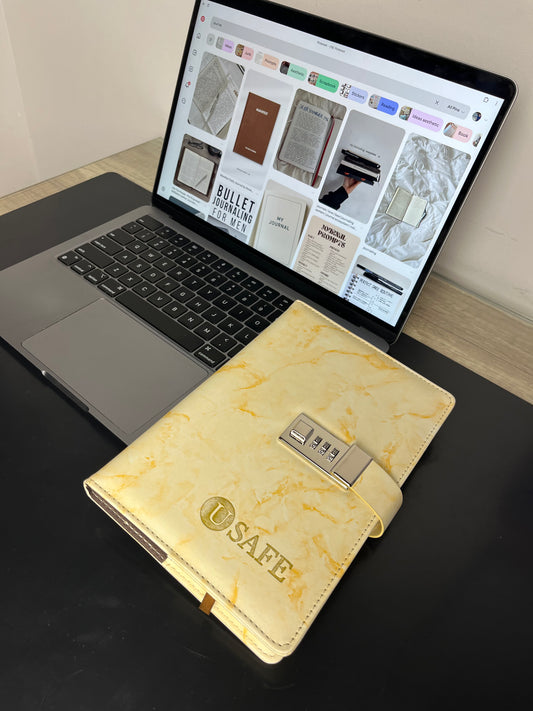 Usafe Locked Journal - Creme