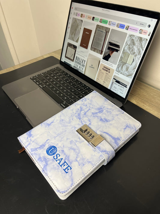 Usafe Locked Journal -  Purple